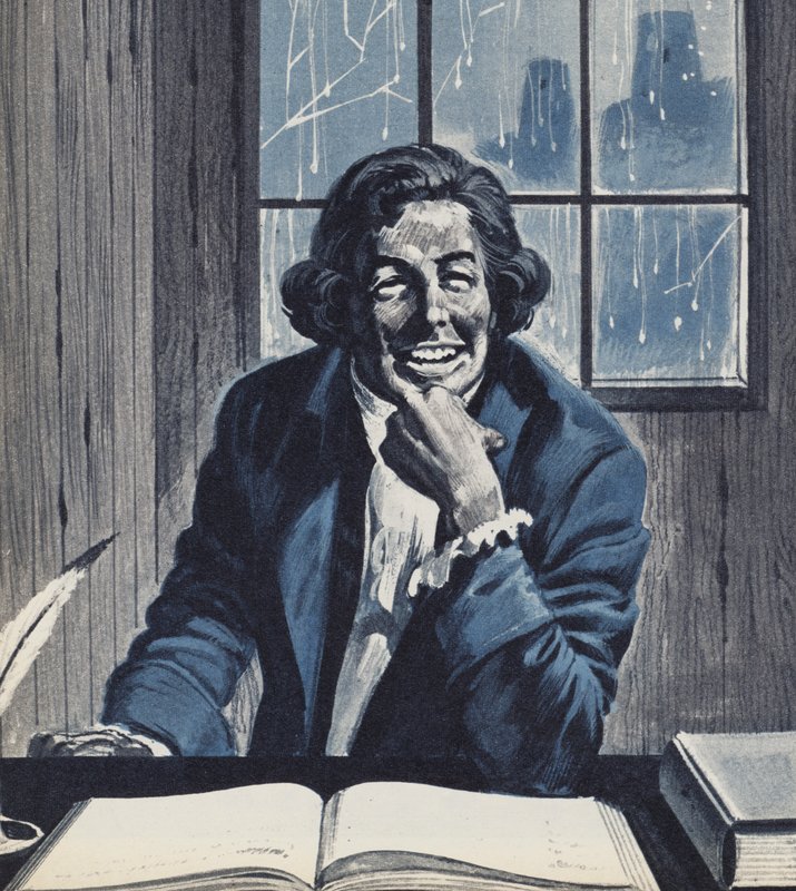 Rudolf Raspe, Autor der berühmten Baron Münchhausen-Geschichten von English School
