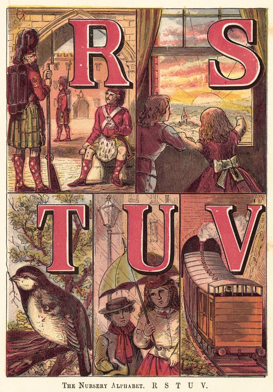 Das Kinderalphabet, R, S, T, U, V von English School