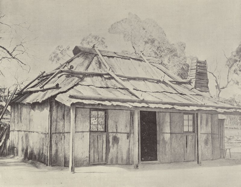 Eine Rindenhütte von English Photographer