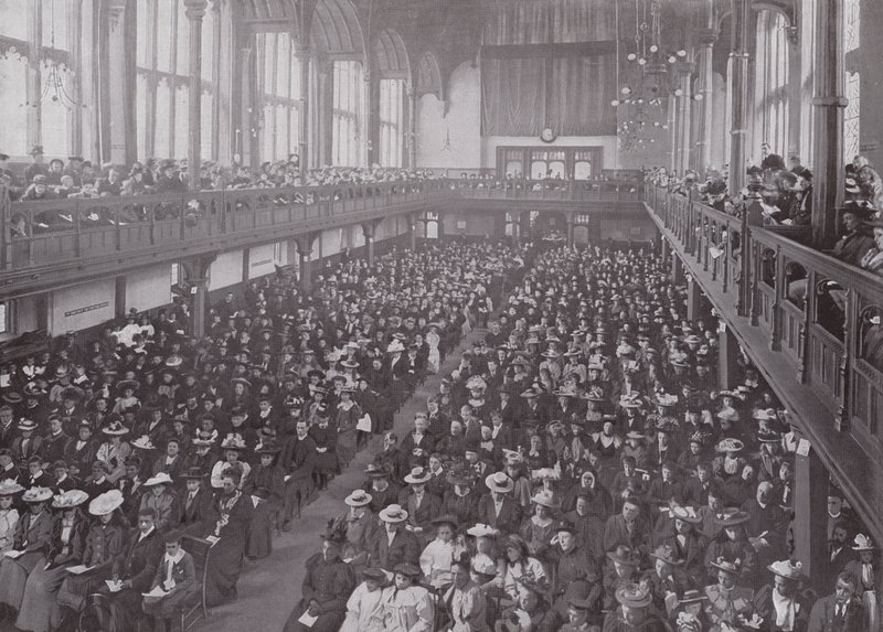 Ein Missionstreffen im Church House, Westminster von English Photographer