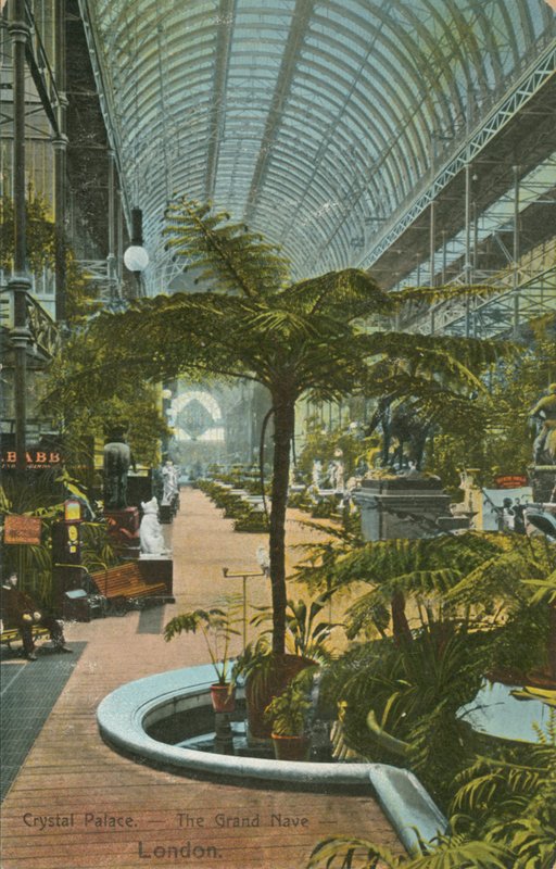 Crystal Palace, Die Große Halle, London von English Photographer