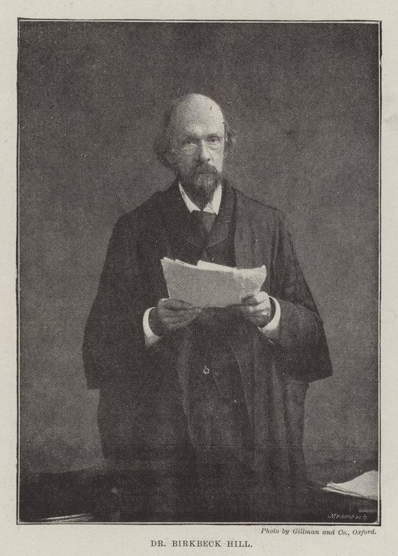Dr. Birkbeck Hill von English Photographer