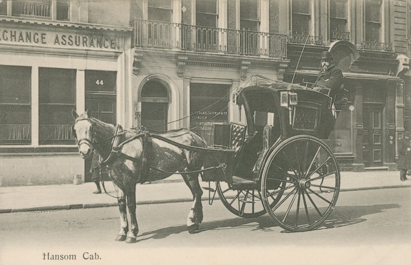 Hansom Cab, London von English Photographer