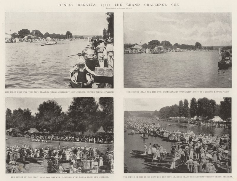 Henley-Regatta, 1901, der Grand Challenge Cup von English Photographer