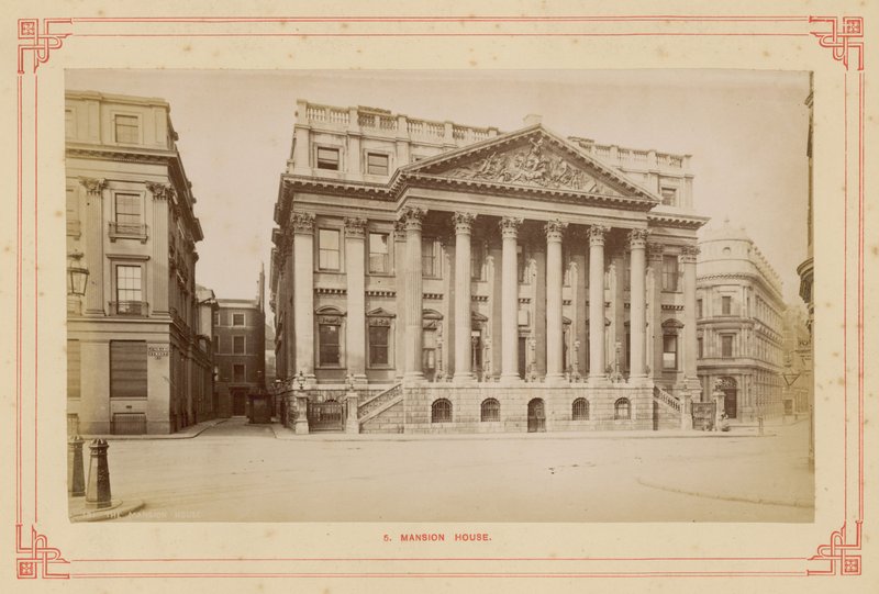 Mansion House, Queen Victoria Street, London von English Photographer