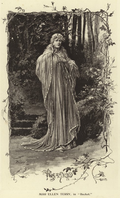 Miss Ellen Terry in Becket von English Photographer