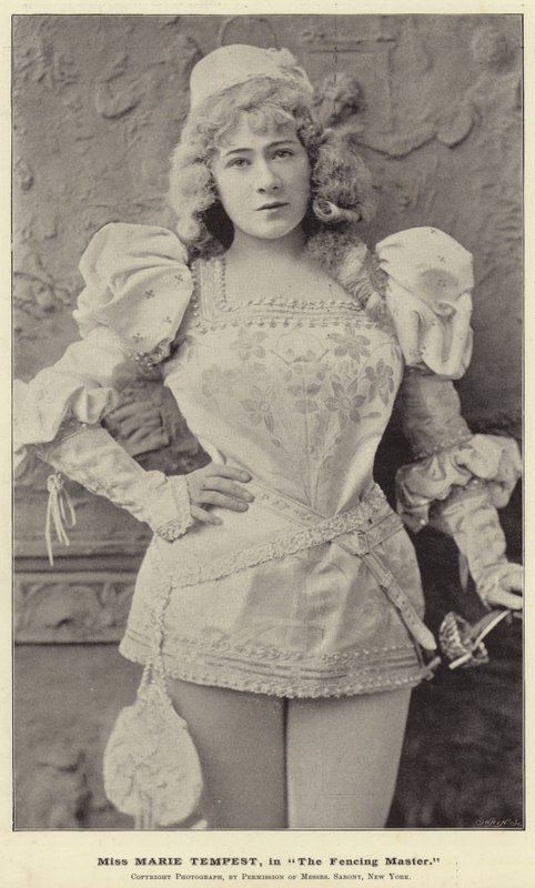 Miss Marie Tempest in Der Fechtmeister von English Photographer
