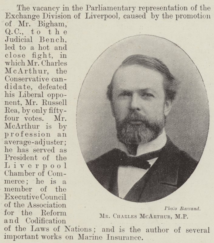 Mr Charles McArthur, MP von English Photographer