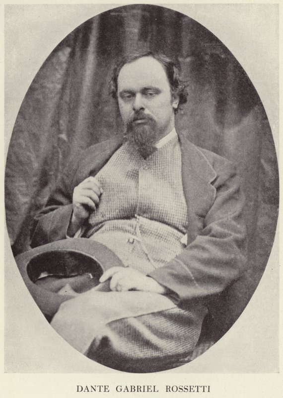 Porträt von Dante Gabriel Rossetti von English Photographer
