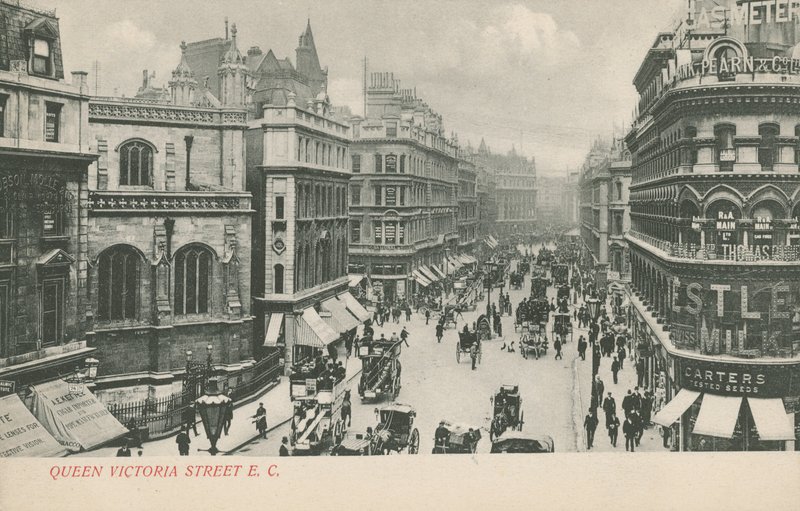 Queen Victoria Street, London von English Photographer