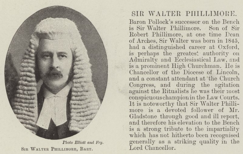 Sir Walter Phillimore, Baronet von English Photographer