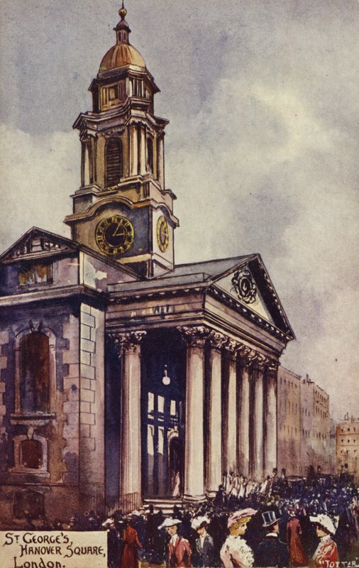 St. Georges, Hanover Square, London von English Photographer