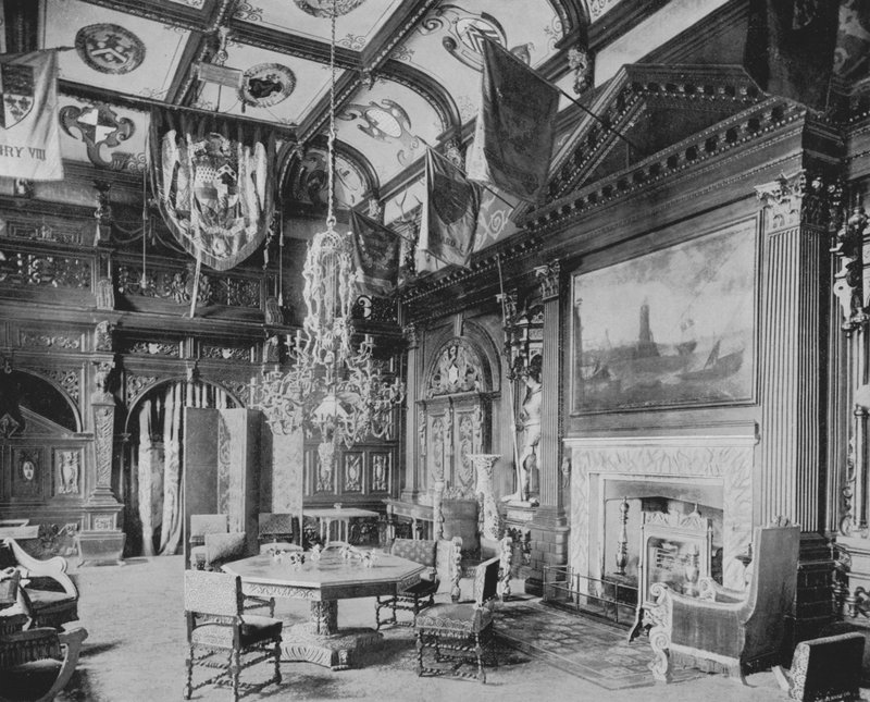 Der Bankettsaal, Knebworth von English Photographer