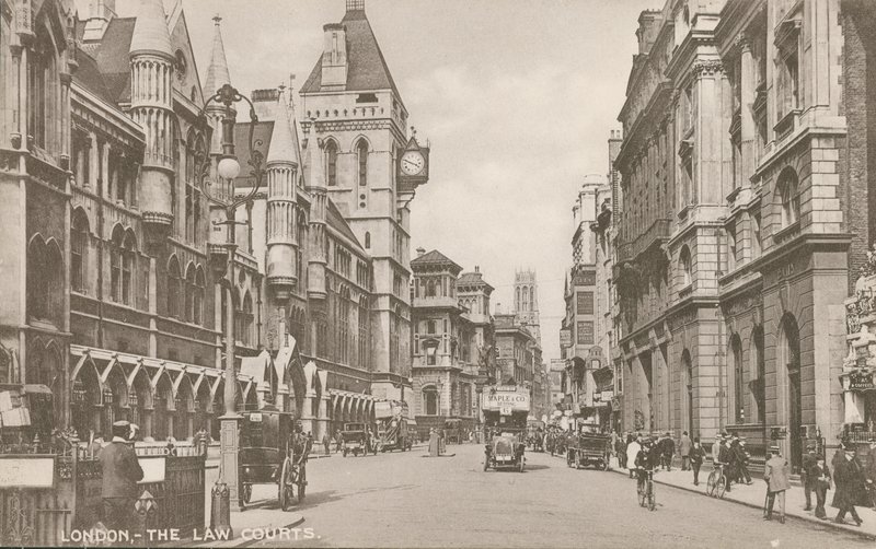 Die Gerichtsgebäude, London von English Photographer