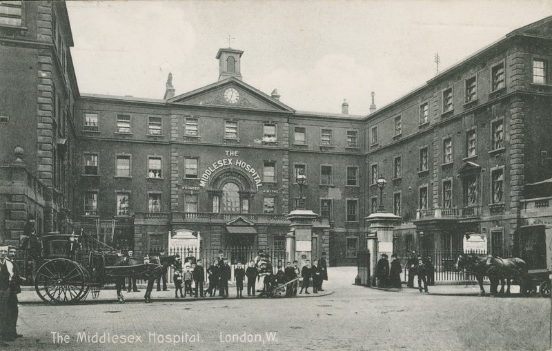 Das Middlesex Hospital, London, 1910 von English Photographer