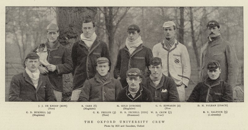 Die Crew der Universität Oxford von English Photographer