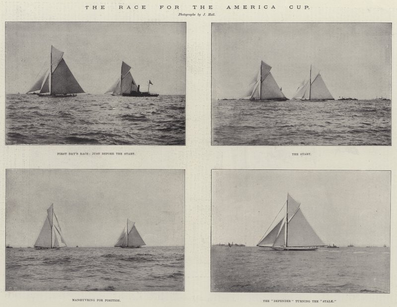 Das Rennen um den America Cup von English Photographer