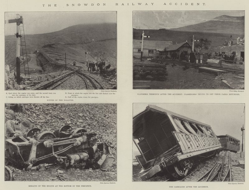Der Snowdon Eisenbahnunfall von English Photographer