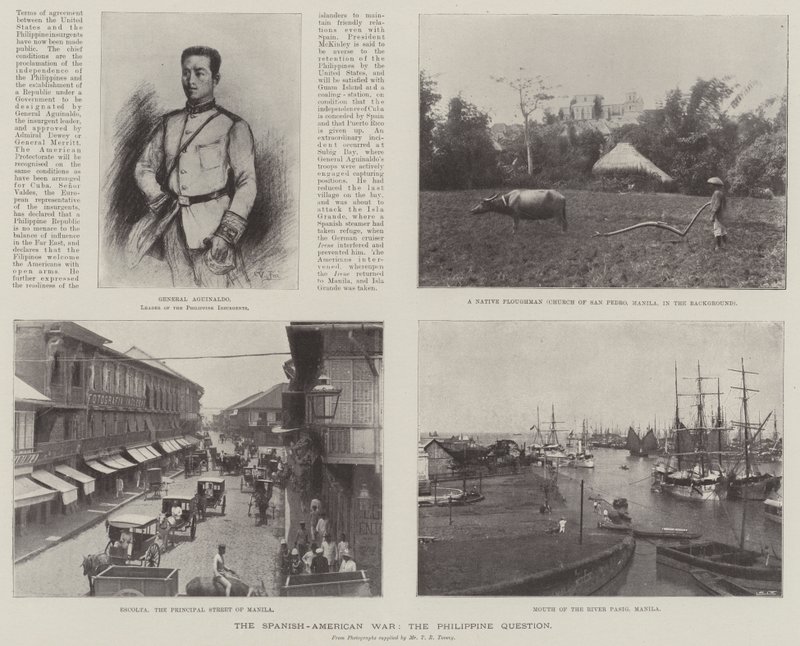 Der Spanisch-Amerikanische Krieg, die philippinische Frage von English Photographer