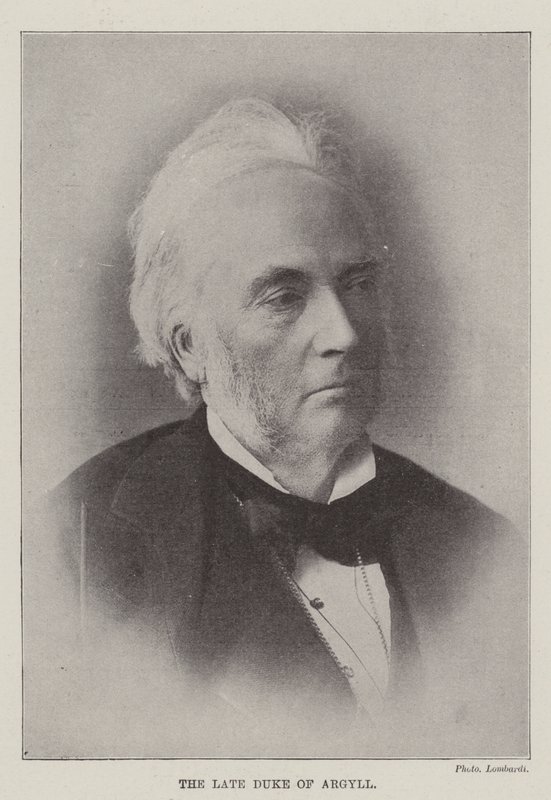 Der verstorbene Herzog von Argyll von English Photographer