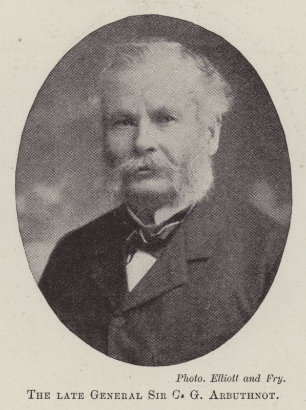 Der verstorbene General Sir C G Arbuthnot von English Photographer