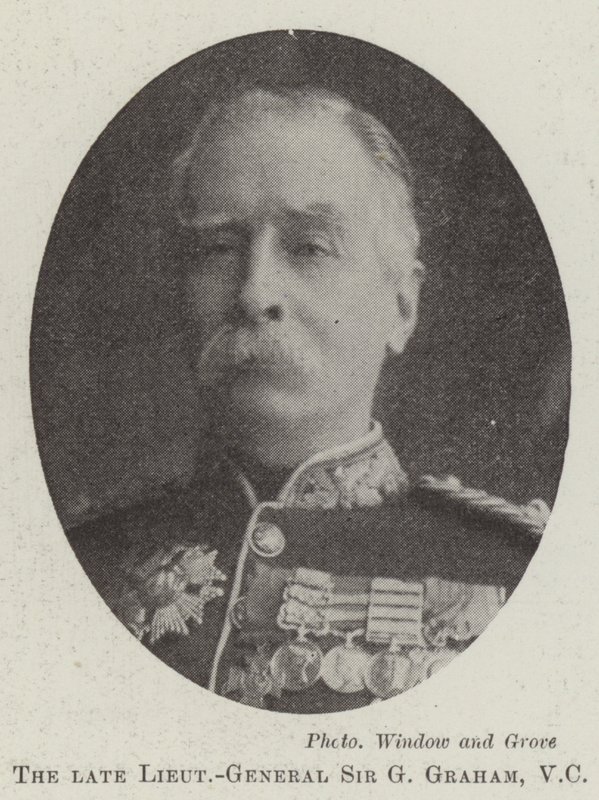 Der verstorbene Generalleutnant Sir G Graham, VC von English Photographer