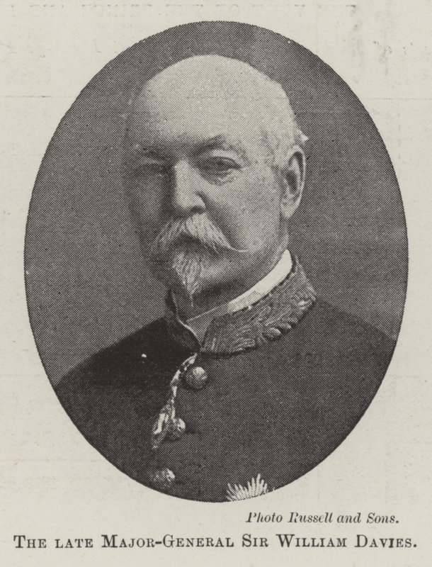 Der verstorbene Generalmajor Sir William Davies von English Photographer