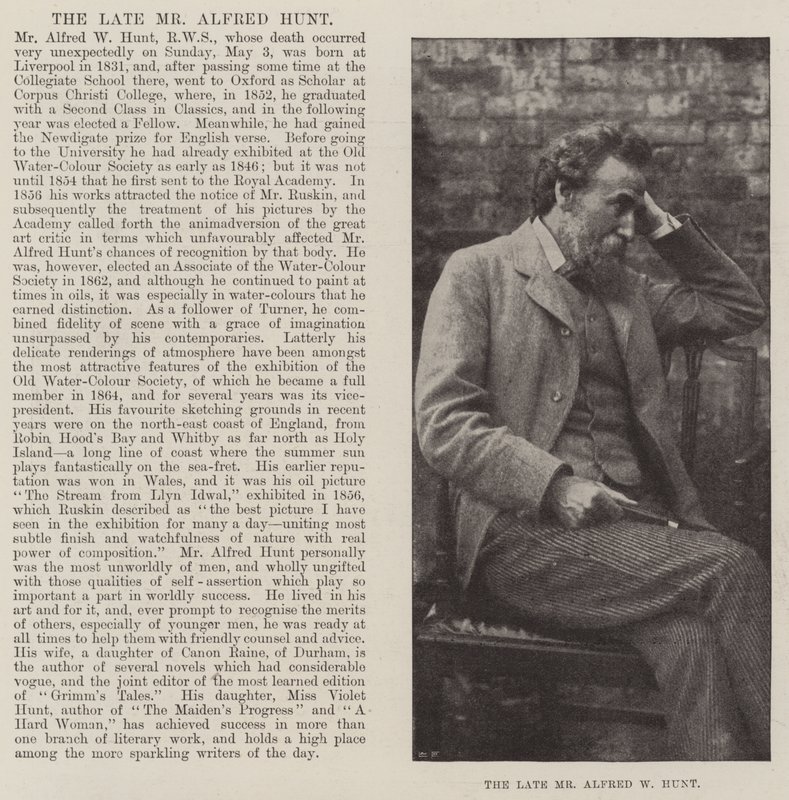 Der verstorbene Mr. Alfred W. Hunt von English Photographer