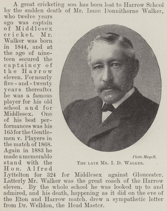 Der verstorbene Mr. I. D. Walker von English Photographer