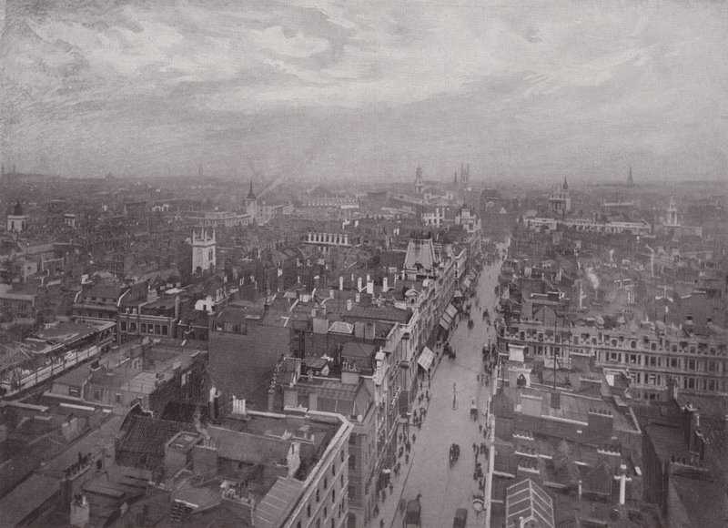 Blick von der Bow Church, Blick nach Osten von English Photographer