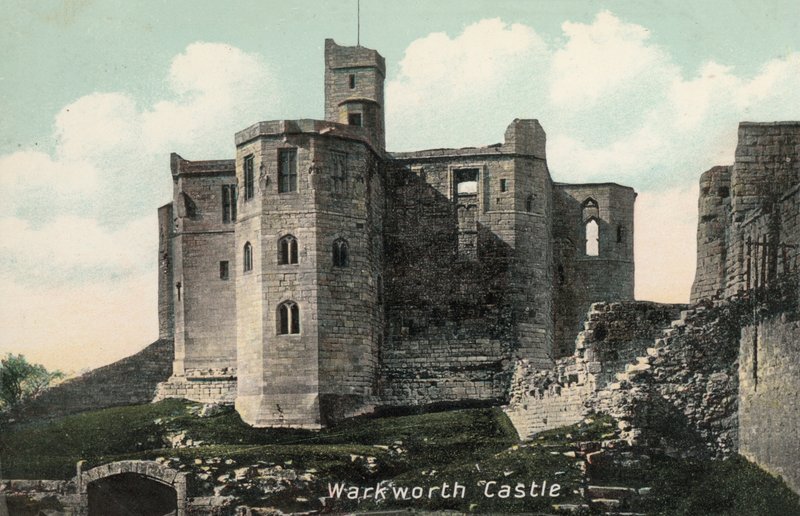 Warkworth Castle, Northumberland (Foto) von English Photographer