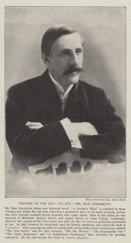 Schriftsteller der Zeit, Mr. Max Pemberton von English Photographer