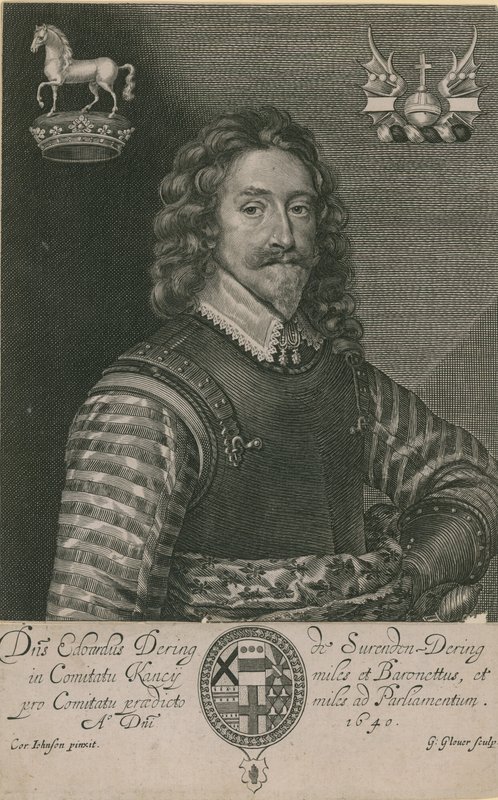Porträt von Sir Edward Dering von English School