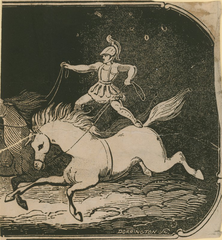 Akrobatisches Reiten von English School
