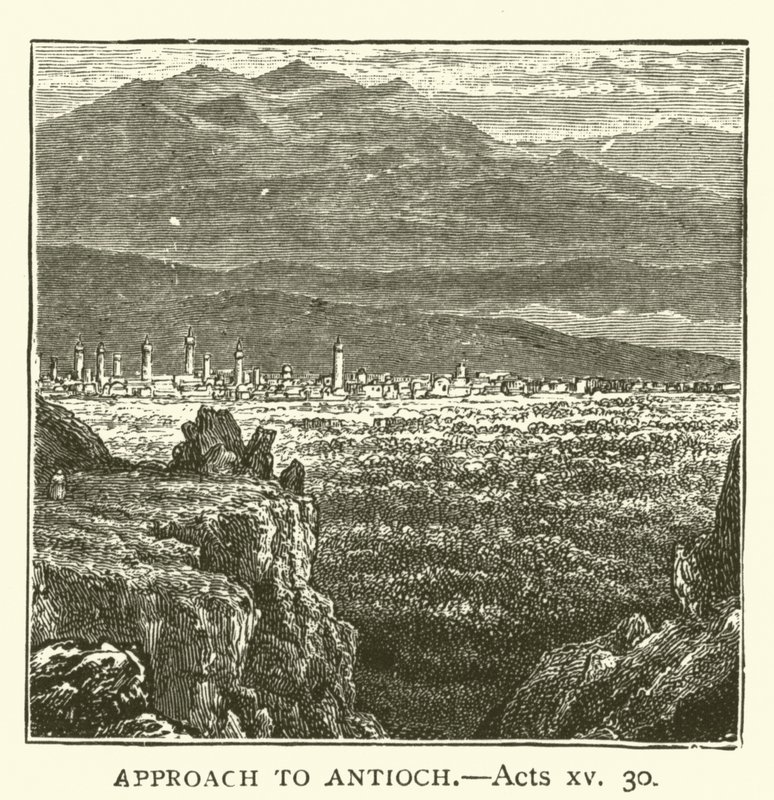 Zugang zu Antiochia (Apostelgeschichte, xv, 30) von English School