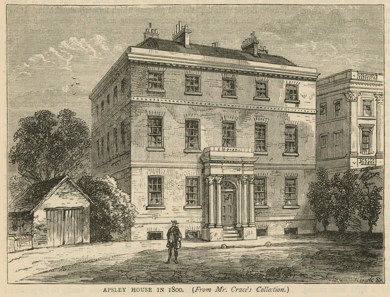 Apsley House, Hyde Park, London, im Jahr 1800 von English School