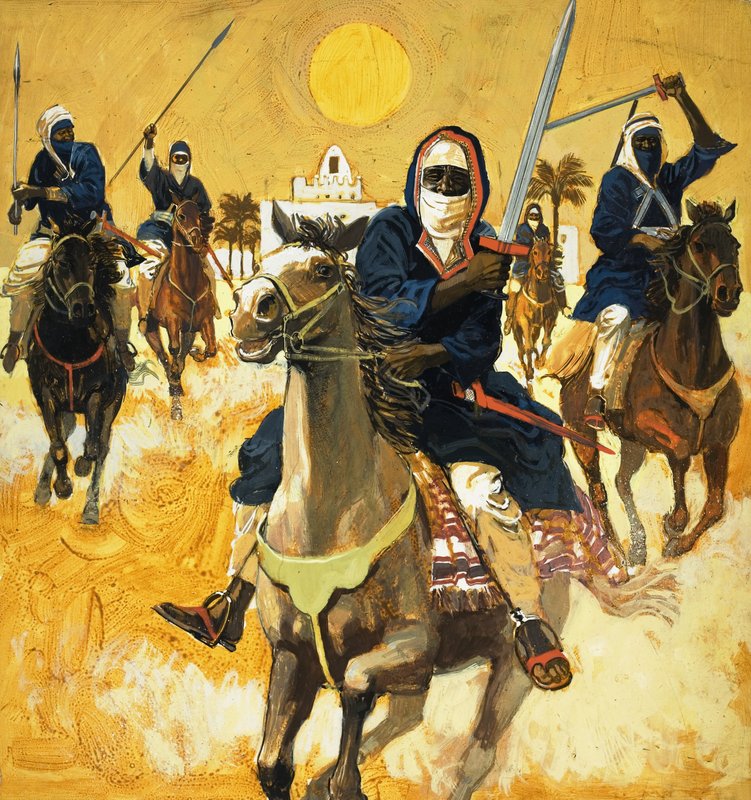 Araber zu Pferd von English School