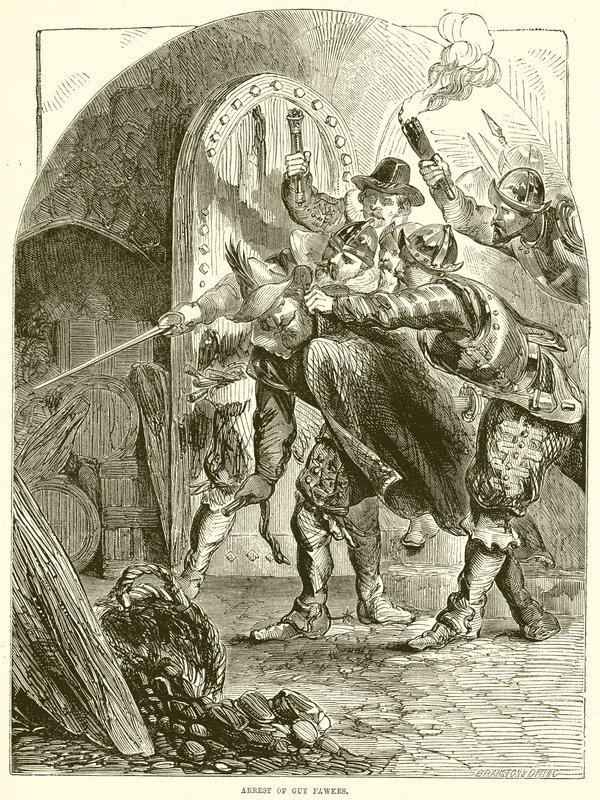 Verhaftung von Guy Fawkes von English School