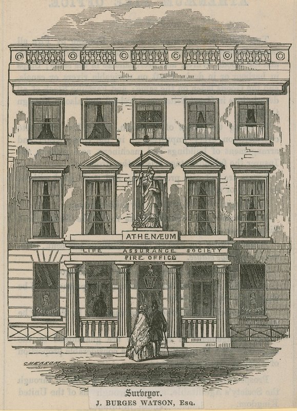 Athenaeum Life Assurance Society, Fire Office, London von English School