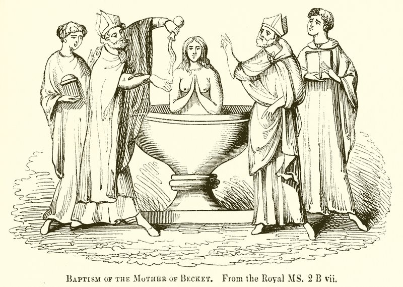 Taufe der Mutter von Becket von English School