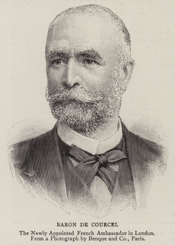 Baron de Courcel (Gravur) von English School