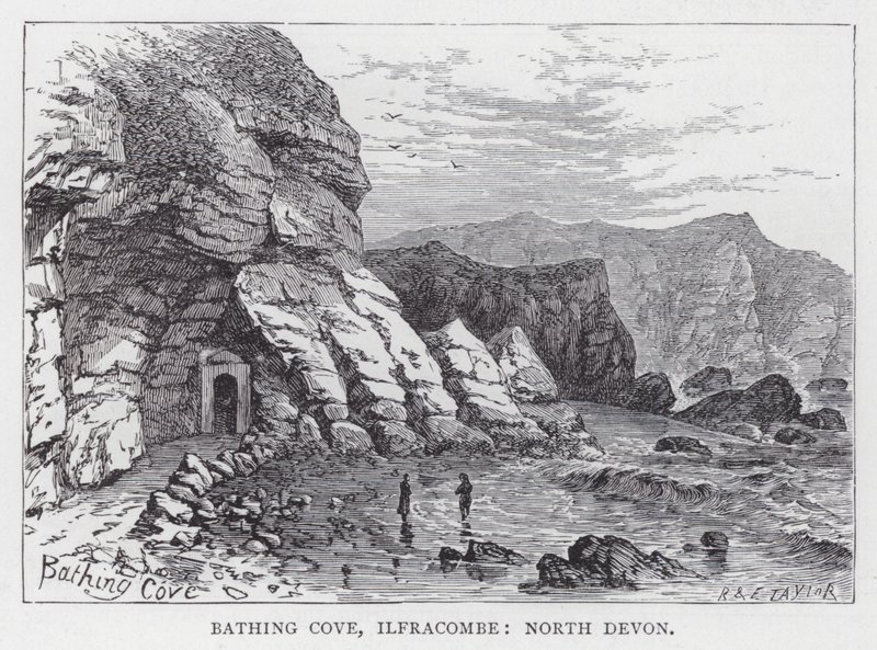 Badebucht, Ilfracombe, Nord-Devon von English School