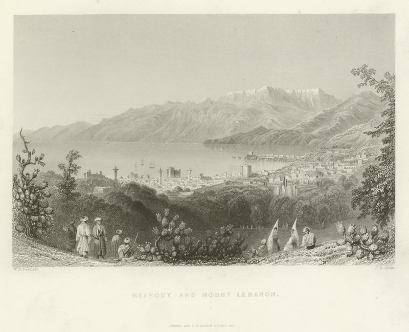 Beirut und der Libanon, 1837 von English School
