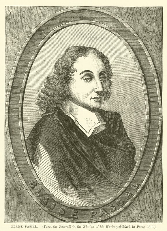 Blaise Pascal (Gravur) von English School