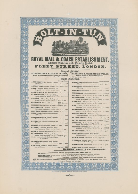 Bolt-in-Tun Royal Mail & Coach Establishment von English School