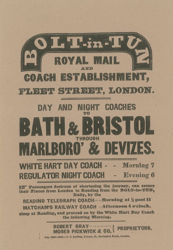 Bolt-in-Tun Royal Mail and Coach Establishment von English School