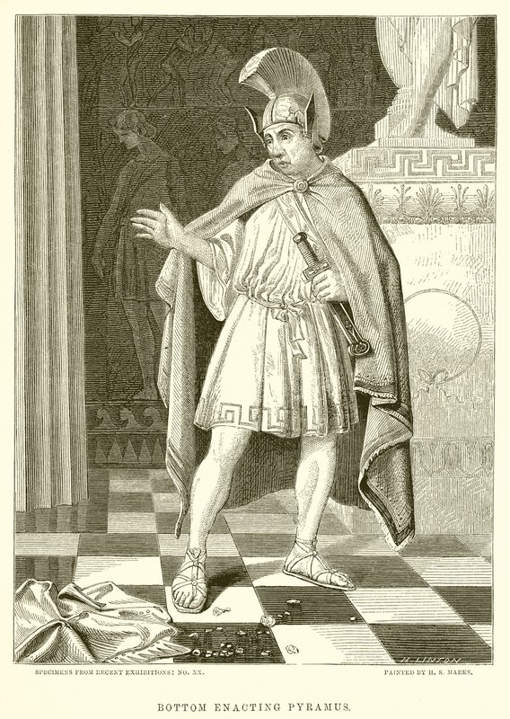 Bottom spielt Pyramus von English School