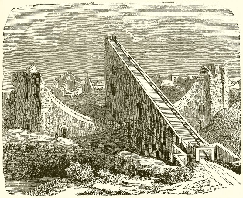 Brahmanen-Observatorium in Benares von English School
