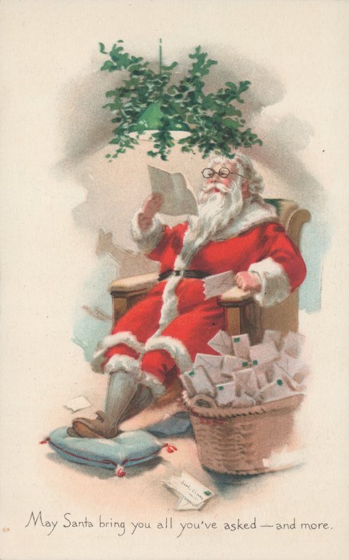 Britische Weihnachtskarte von English School