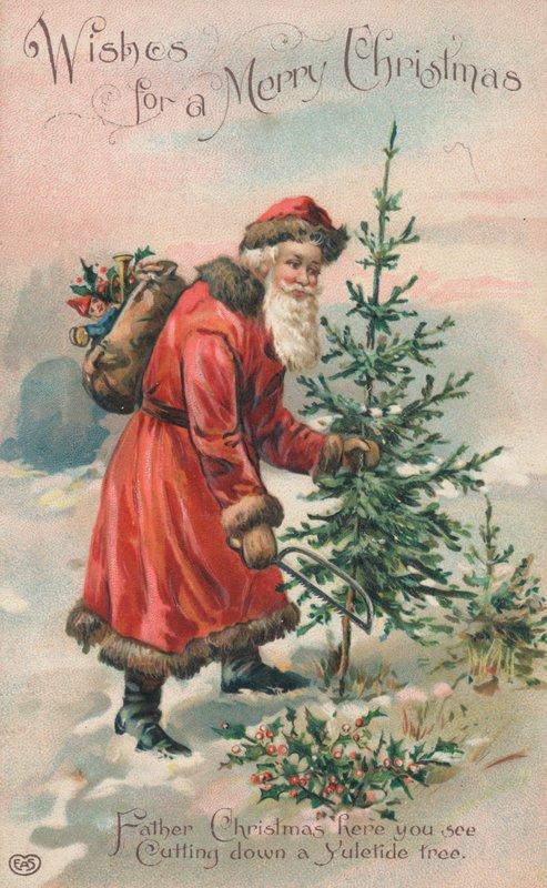 Britische Weihnachtskarte von English School